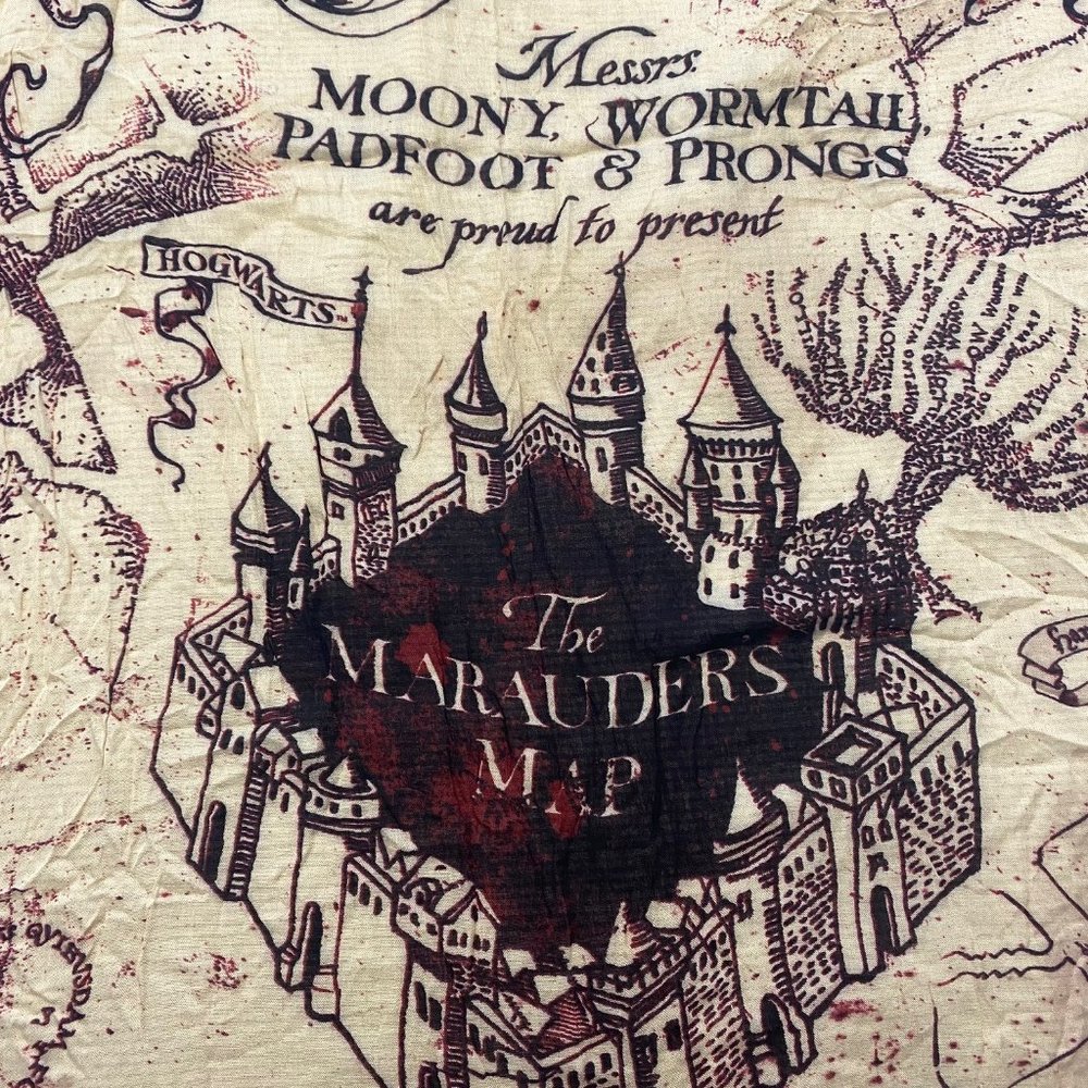 Marauders Map Harry Potter Scarf